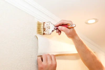 Pose de papier peint à Vendœuvres — revêtements muraux et toiles de verre